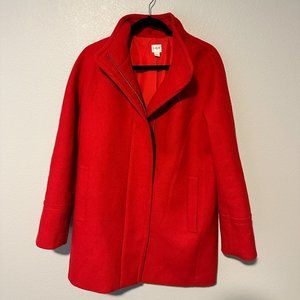 Red J Crew Peacoat